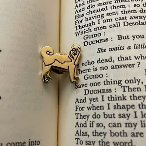 Burberry Gold Toned Husky Pin